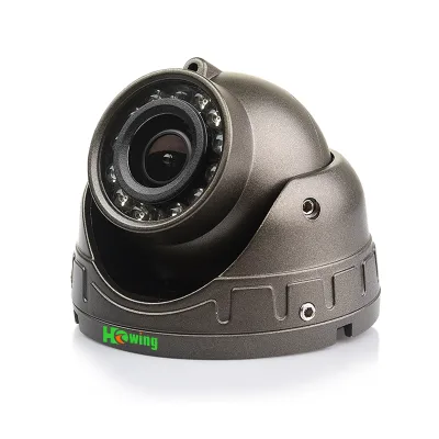 HD Black AHD 720P Wired Surveillance Conch Camera Ceiling Car DC12V with 36pcs IR Night Vision 4PIN Aviation Port for School Bus