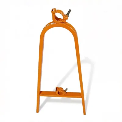 A-Frame Portable Steel Single Tube Guardrail Stand for Temporary Safety Isolation & Construction