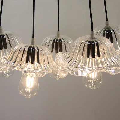 Wedding Aisle Chandelier Modern Hall Ceiling Lamps Corner Hanging Lotus String Lights