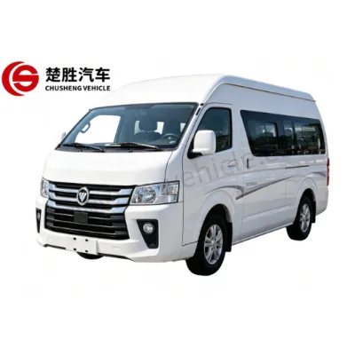 Hot Selling Foton 15 Seat Mini Bus Diesel Engine Euro II High Roof Passenger Van 4x2 for Group Transport