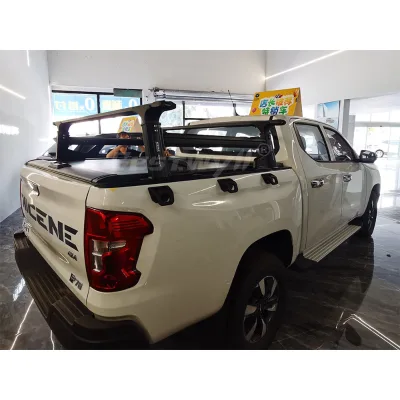 BESTWYLL 4X4 Off Road Accessories Aluminum Adjustable Height Full Size Pickup Cargo Truck Bed Ladder Rack for Changan Kaicene