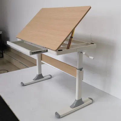 Multi-functional Hand Crank School Student Study Table Manual Lifting Desk