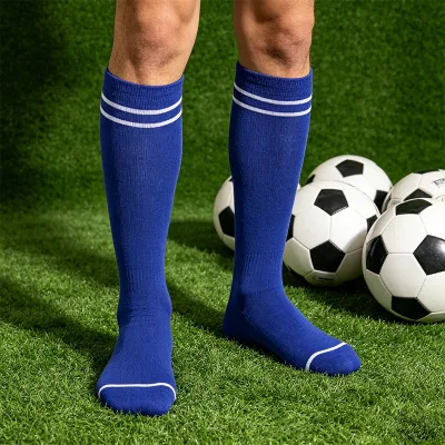 High Elastic Breathable Knee High Equipment for Adult Amateur Club Outdoor Grass Practice - Football Socks