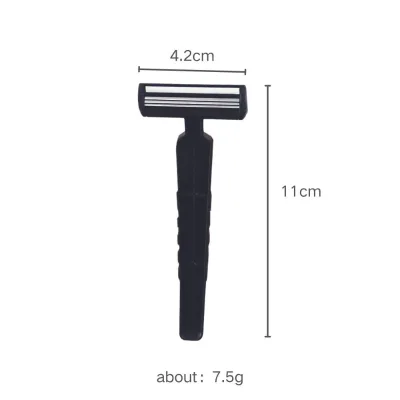 Disposable Triple Blade Safety Razor Light Luxury Series Manual Shaver for Face Use in Hotel Guesthouse Outdoor Travel Bulk