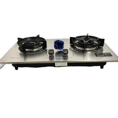 Stainless Steel 2 Burner Gas Cooker Home Use Kitchen Appliance LPG Gas Rangs
