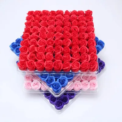 81pcs Carved Soap Flowers for Her Perfect Gifts for Foot and Hand Care
