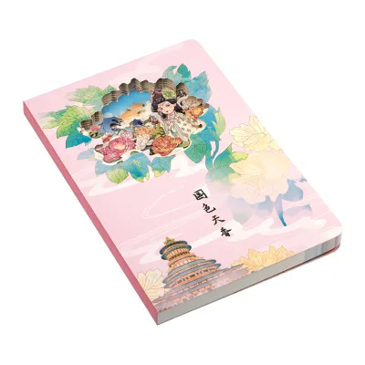 High Quality 3D Paper Carving Notebook Multifunctional Creative Hollow Design National Color Fragrance Promotional Gift Idea