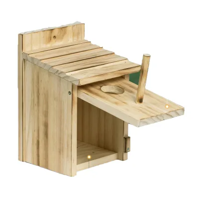 Wooden Blue Bird Houses for Outdoors with Standing Pole for Garden
