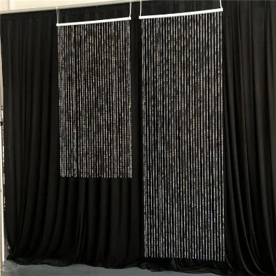 Ceiling Iridescent Acrylic Beads Curtain Wedding Hanging Headed Curtain Drape for Wedding Party Events Decor