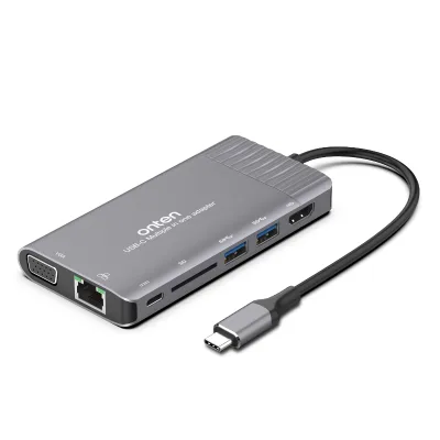8 in 1 USB Type-C Multi-Function Docking Station Usb Hub with Usb c Ports