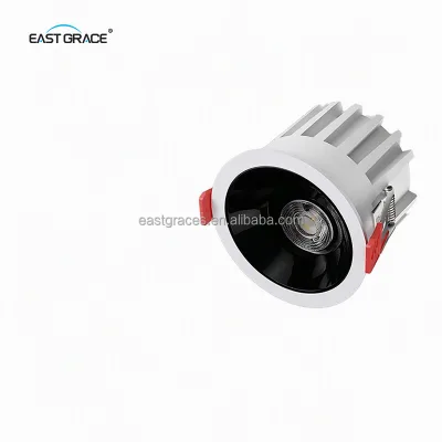 Flicker Free Deep Hole Antiglare LED Recessed Downlight Tri-Color Dimmable