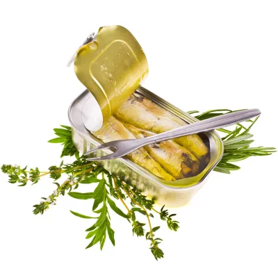 125g Sardine Canned in Olive Oil - Rich Omega-3, Kosher Halal Certified, Shelf Life 3 Years