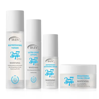 irev77 Antioxidant Brightening Skincare Set Concentrate Serum Cream Lotion Toner Brightening Hydrating Skincare Kit