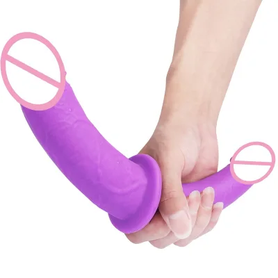 Anal Dildo Double Dildo Soft Silicon Double Headed G Spot Dildo Double Penetration Women Lesbian Sex Toy Toy for Lesbian Couple