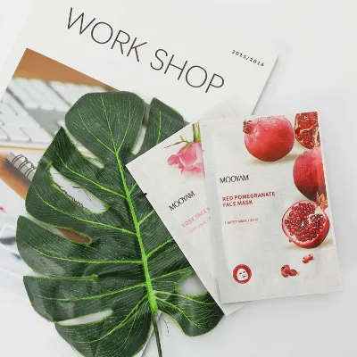 Collagen Firming Rose Petal Face Mask Whitening Repair Soothing Mask Rose Nourishing Mask
