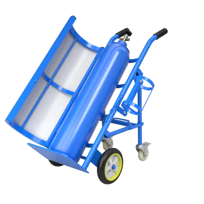 Chinese Made Seat Belt Cover Gas Cylinder Handcart Four Wheel Metal Handcart
