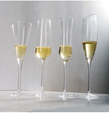 Factory Direct Sell European Vintage Crystal Luxury Champagne Flute Glasses for Wedding Party