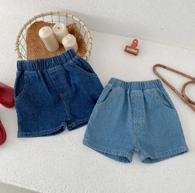 Korean Version of the Children's Summer Models of Infant Denim Shorts Men and Women Baby Fashion Versatile Casual Pants
