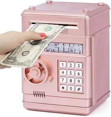 Refasy Piggy Bank Cash Coin Can ATM Bank Electronic Coin Money Bank for Kids-Hot Gift