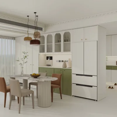 Custom Design Whole Wall Mounted Smart Living Room Furniture bar Cabinet for Living Room