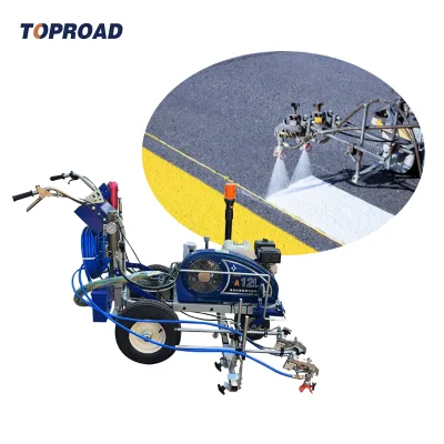 Double Painting Spraying Guns Proven Quality Manual Road Marking Spray Paint Machine Cold Paint Adjustable Line Width