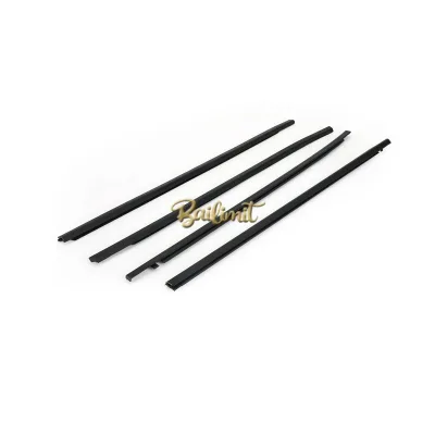 High Performance 4pcs Weatherstrip Window Moulding Trim Seal Belt Kit for Honda for Civic for Sedan 2016-2021