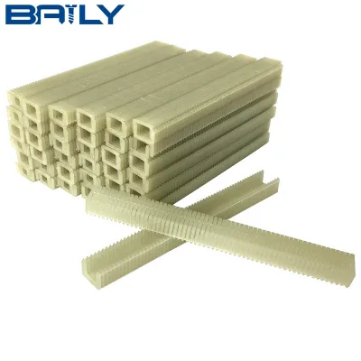 Polymer Staple for the Wood-working Industry Wood Sawmill Timber Yards and Furniture or Joinery