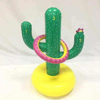 Inflatable Cactus Beach Ring,Fun Cactus-Shaped Pool Float for Summer, Pool Parties & Beach