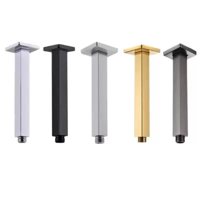 Modern G1/2 Ceiling Mounted Shower Arm Stainless Steel Shower Head Holder Concealed Install Shower Fixed Pipe