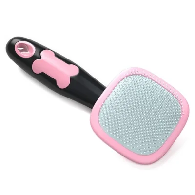 Dog & Cat Grooming Brush, Pet Cleaning Brush, Slicker Shedding Tool ( Blue/Pink )