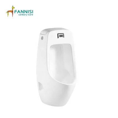 Ceramic Wall Mounted Urinal Installation Auto Sensor Urinal Bowl Toilet for Public Male Wc Set
