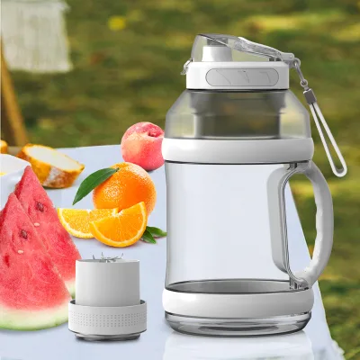 2000ML Portable Personal Blender for Shakes Smoothies 150 Watt Rechargeable Type-C USB Blender with Drink Lid for Car Hotel Use