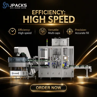 New Rotary Capping Machine Fully Automatic High Speed 8 Head Servo Torque Control 100BPM for Metal Food Beverage Cosmetic