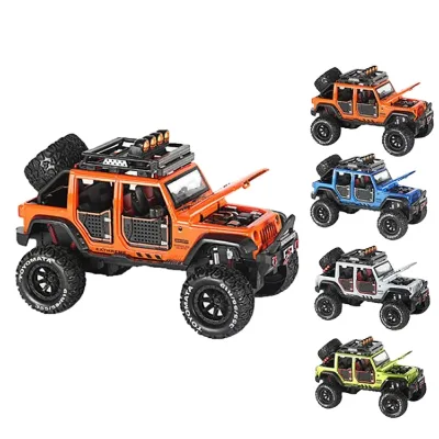 New Arrive Alloy Pull-back Friction Vehicle Decorate With Sound and Light 1/24 Diecast Model Car Toys
