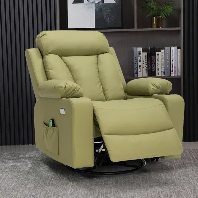 Modern Single Recliner Sofa Chair Newest Comfort Relaxer Lounge with Extendable Feature PU and Metal Frame for Living Room
