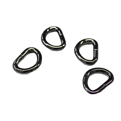 Wholesale various size iron wired strong metal D ring for lady handbag accessories