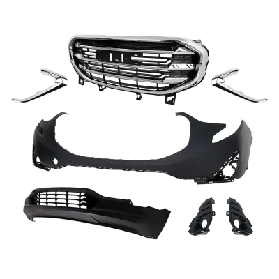 2018-2021 Front Bumper Kit with Chrome Grille and Fog Lamp Cover for Terrain 2019 2020 Bodi Kit Parts