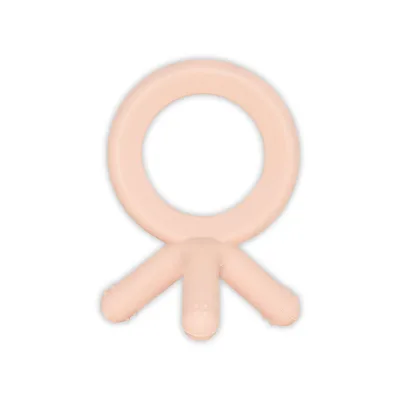 100% Food Grade Silicone Teething Ring for Babies 0-18 Months BPA Free Easy to Hold Teething Pain Relief Toy