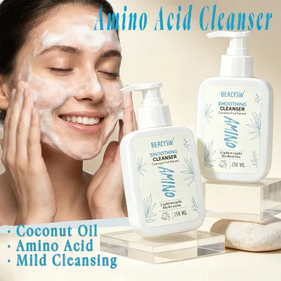 Hydrating Soothing Face Wash for Sensitive Skin With Amino Acid and Glycerin: Locks in Moisture, Non-Drying, Soft Foam