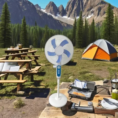 USB Port Solar Rechargeable DC Fan Remote Control Air Cooling Fan for Hotel Household Car Use Electric Gas Powered Floor