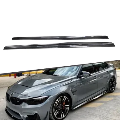 Auto Carbon Fiber Trunk Side Skirts PSM Type for BMW F80 M3 F82 M4 2015-2019