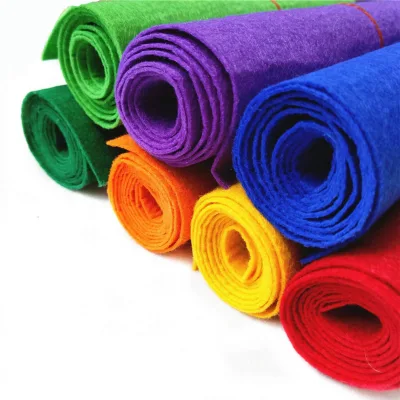 Eco-Friendly Lightweight Recyclable Felt Fabric Polyester Needle Punched Non Woven 1/2/3/4/5/9/12mm for Home Decor