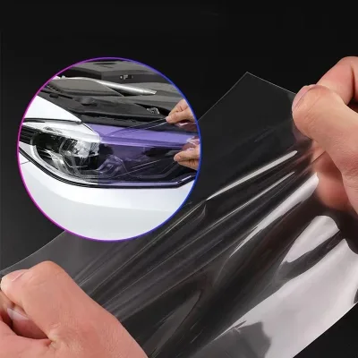 White to Black Tpu Headlight Protection Film Day or Night Tesla Headlight Film for Cars Motorcycle Headlight