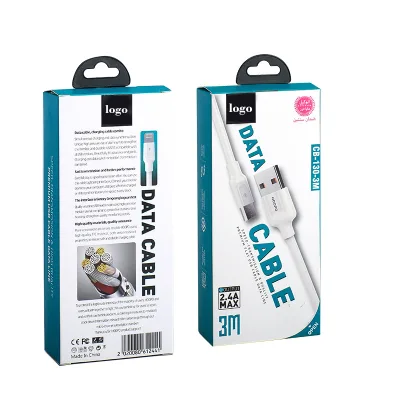 Factory Price Custom Printed Rigid Paper Box for USB/Data Cable Packaging Consumer Electronics Embossing Recyclable