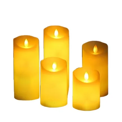 Most Popular Battery Operated Paraffin Real Wax Flameless Led Candle Flameless 3d Led Candles Electric Led Candle