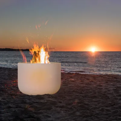 Jinfang Customized High Purity Quartz Fire Pit Bowl Heat Resistant and High Outstanding Thermal Properties