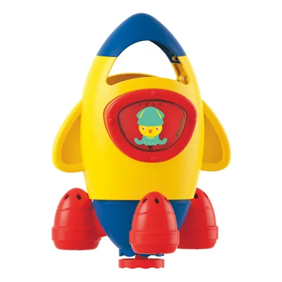 Baby Bathroom Game Bath Toys Rotary Water Jet Rocket Shower Tub Baby Silicone Bath Toy for Toddlers