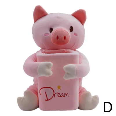 2 in 1 Car Tissue Box Doll Cartoon Garbage Can Dog Monkey Rabbit Plush Tissue Holder Armrest Box Best Car Accessories Novelty