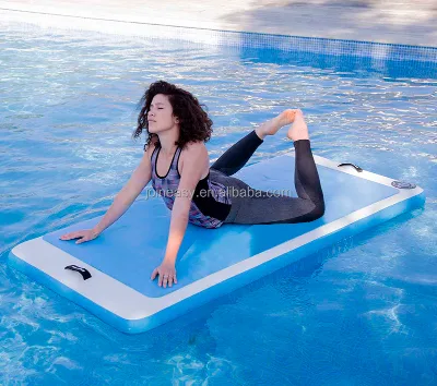 Factory Price Water Yoga Mat Inflatable PVC Floating Mat for Water Yoga and Swim Platform