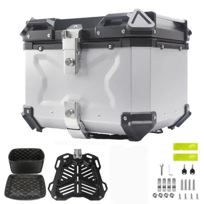 FZ0012 Wholesale 45L Material Aluminum Box  Top Box Motorcycle Luggage Tail Box for bmw Motorcycle Accessories